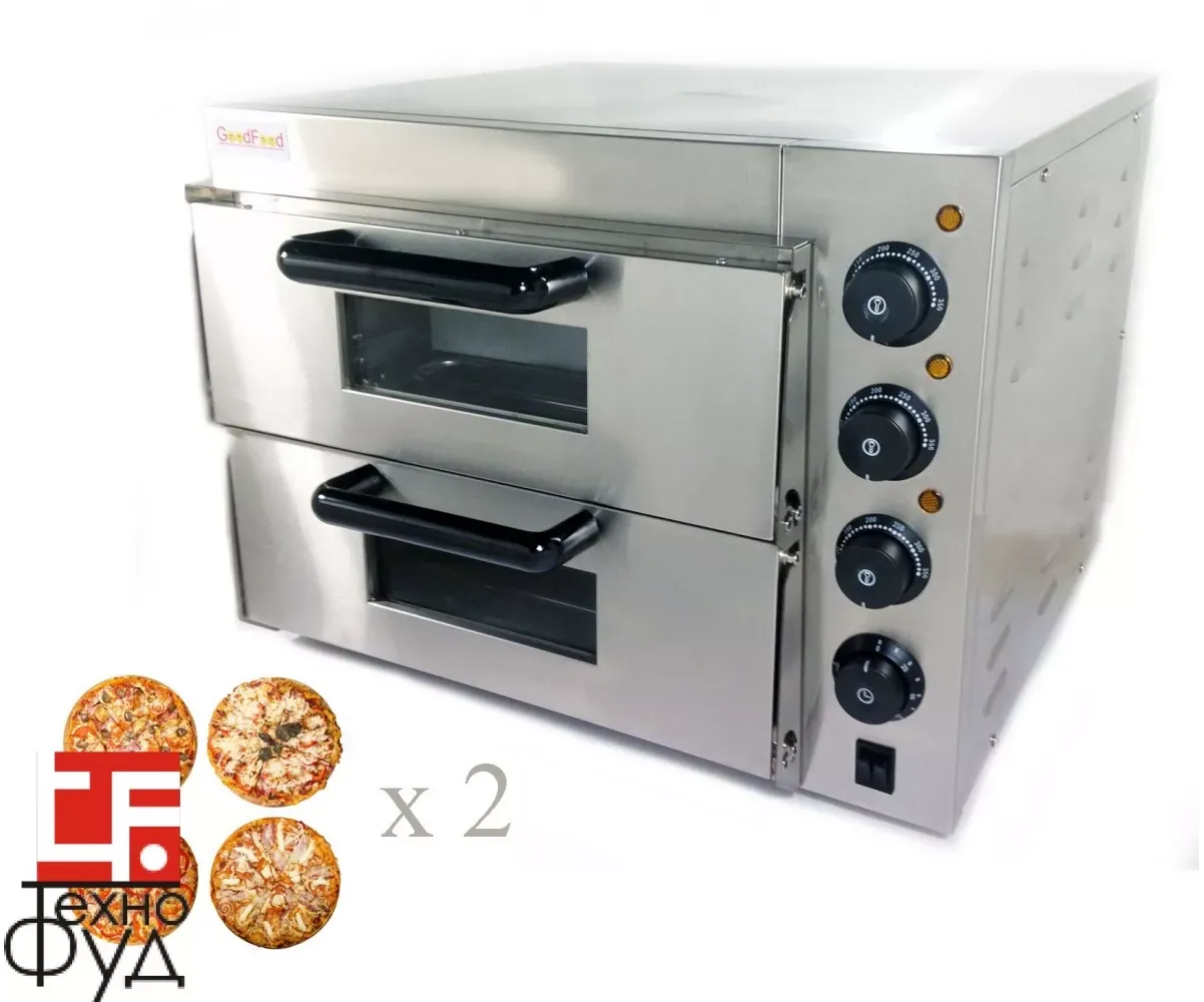 Электрическая печь для пиццы 4+4х20 GoodFood PO2