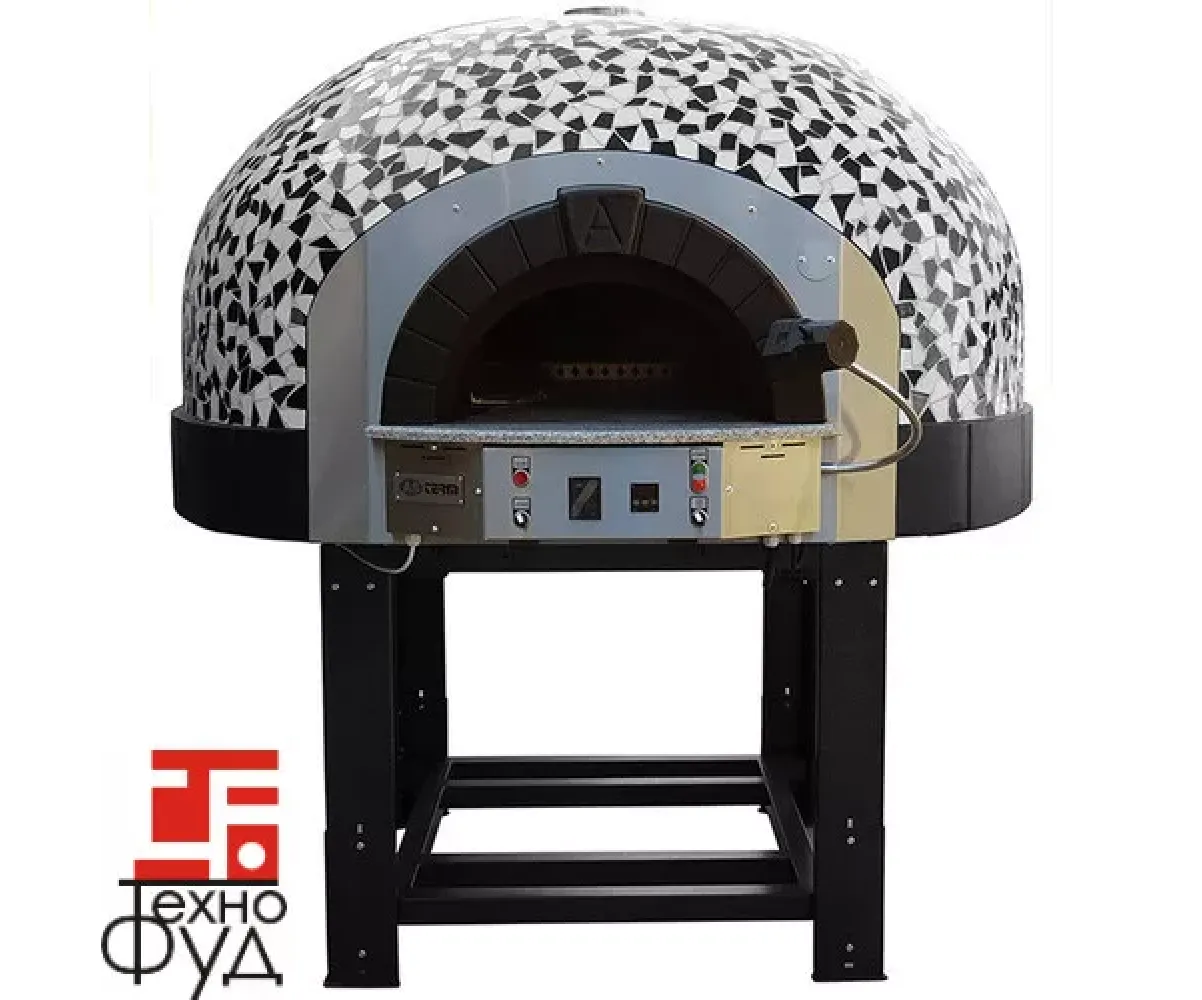 Печь для пиццы газовая Design G 100 K BO White&Black Mosaic