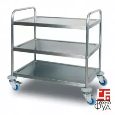 Тележка сервировочная трехуровневая 750х500х930
