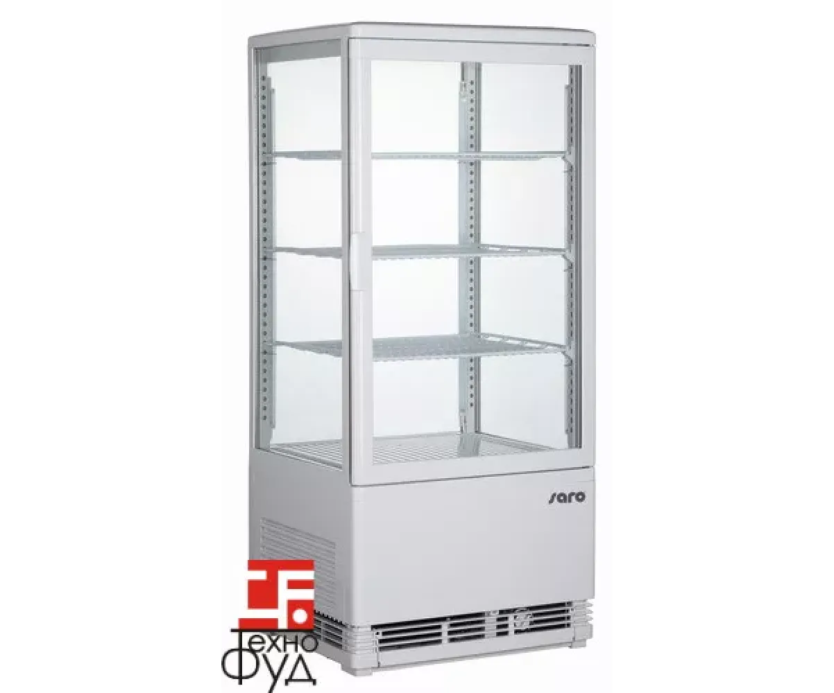 Шкаф витрина холодильная SARO SC 80 white and black