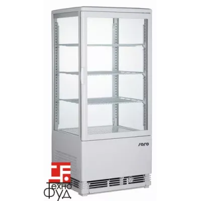 Шкаф витрина холодильная SARO SC 80 white and black