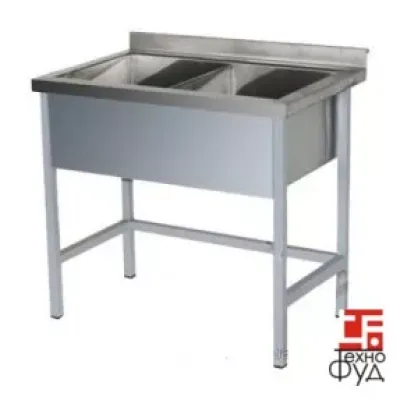 Ванна моечная сварная двухсекционная 1200х600х850