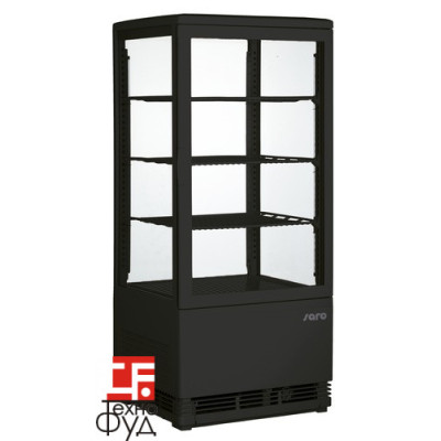 Шкаф витрина холодильная SARO SC 80 white and black
