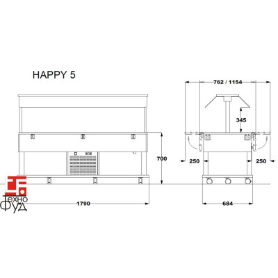 Буфетная станция для детей тепловая HAPPY 5 BM/INFRA