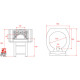 Дровяная печь для пиццы Design D140С