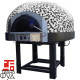 Печь для пиццы газовая Design G 100 K BO White&Black Mosaic
