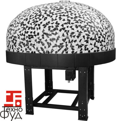 Печь для пиццы газовая Design G 100 K BO White&Black Mosaic