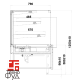 Тепловая витрина GASTROLINE CUBE 1.3G