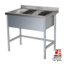 Ванна моечная сварная двухсекционная 1200х600х850